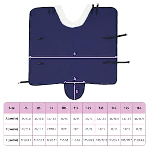 Deka pro koně Námořnická modrá 75 cm Polartec fleece - obrázek 9