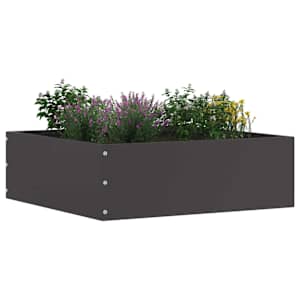 Okraj trávníku 6 pcs Černá 40 x 40 x 13 cm Ocel - obrázek 2