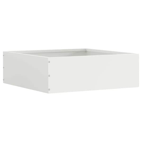 vidaXL Murupiire 40 x 40 x 13 cm Teras Valge