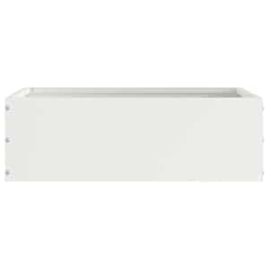 Okraj trávníku 6 pcs Bílá 40 x 40 x 13 cm Ocel - obrázek 4