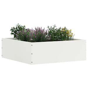 Okraj trávníku 6 pcs Bílá 40 x 40 x 13 cm Ocel - obrázek 2