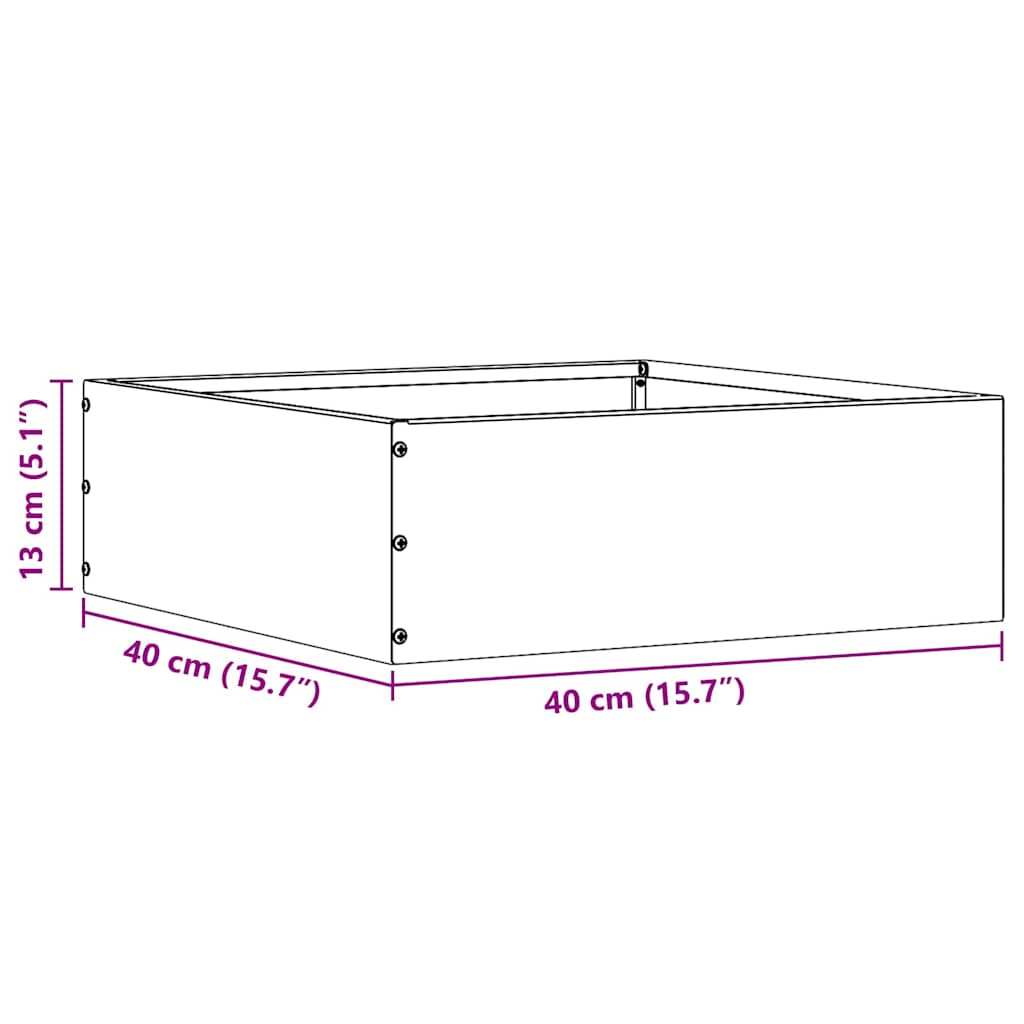 Περίγραμμα γκαζόν 6 pcs Ελιά Πράσινη 40 x 40 x 13 cm Ατσάλι - Image 8