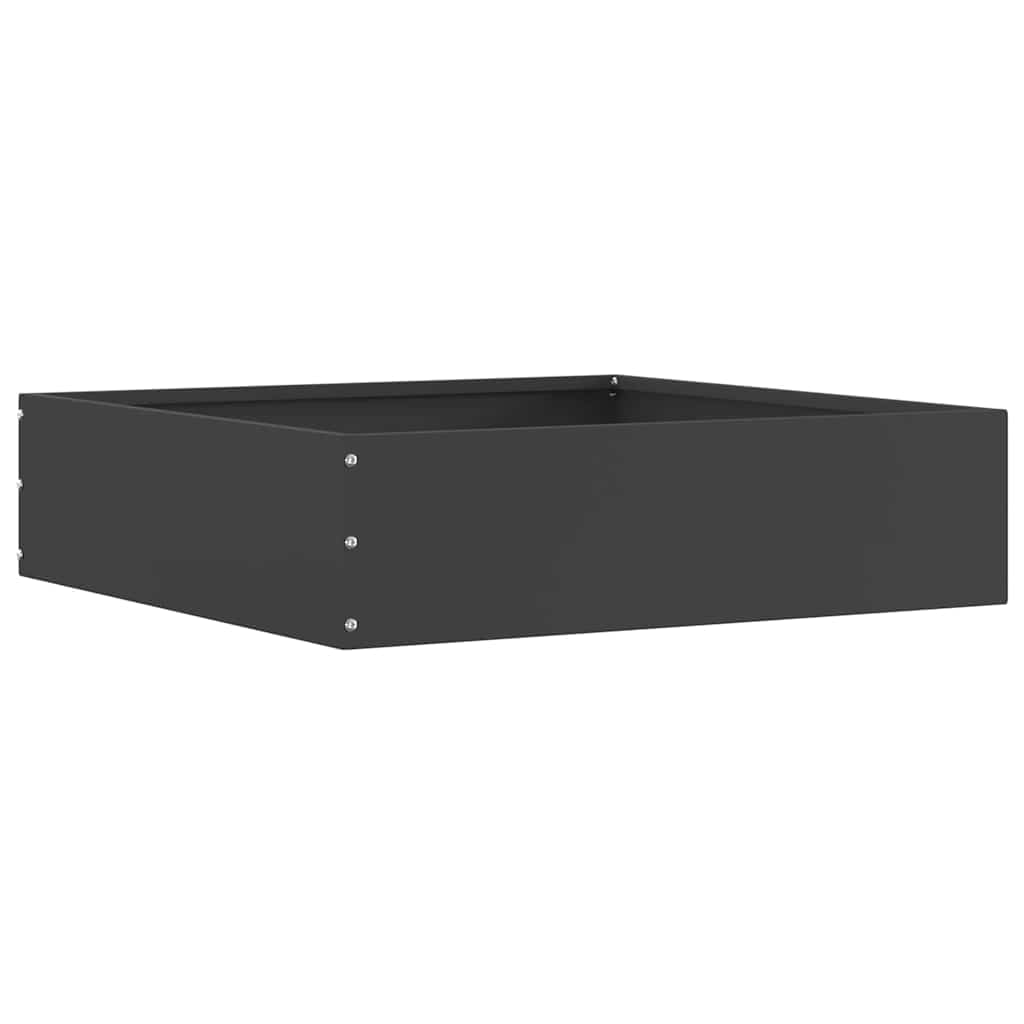 vidaXL Margine pentru gazon Negru 50 x 50 x 13 cm Oțel