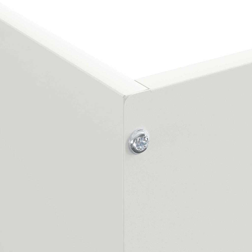 Περίγραμμα γκαζόν Λευκό 50 x 50 x 13 εκ Ατσάλι - Image 5