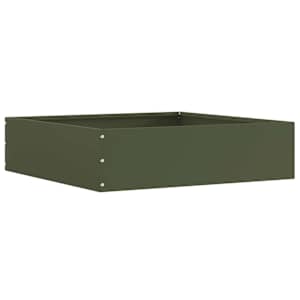 Robovi trave Olivno zelena 50 x 50 x 13 cm Jeklo