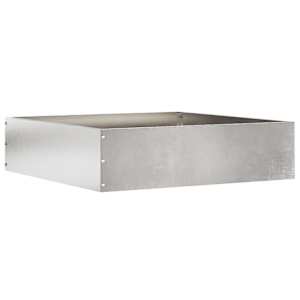 Robovi trave srebrna 50 x 50 x 13 cm Nerjaveče jeklo