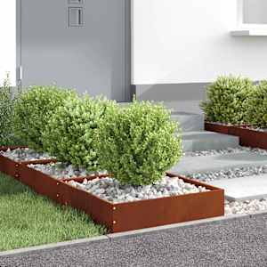 Okraj trávníku 6 pcs Rezavá 50 x 50 x 13 cm - obrázek 4