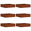 vidaXL Murupiire 6 tk 50 x 50 x 13 cm Rooste