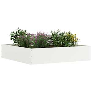 Okraj trávníku 6 pcs Bílá 60 x 60 x 13 cm Ocel - obrázek 3