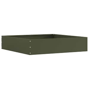 Okraj trávníku 6 pcs Olivově zelená 60 x 60 x 13 cm Ocel - obrázek 5