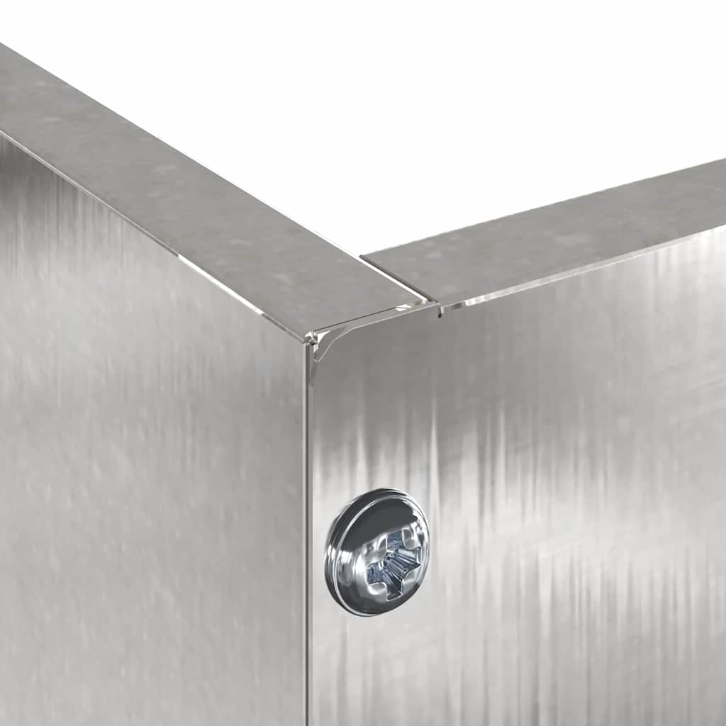 Περίγραμμα γκαζόν 6 pcs Ασημί 60 x 60 x 13 εκ Ανοξείδωτο ατσάλι - Image 8