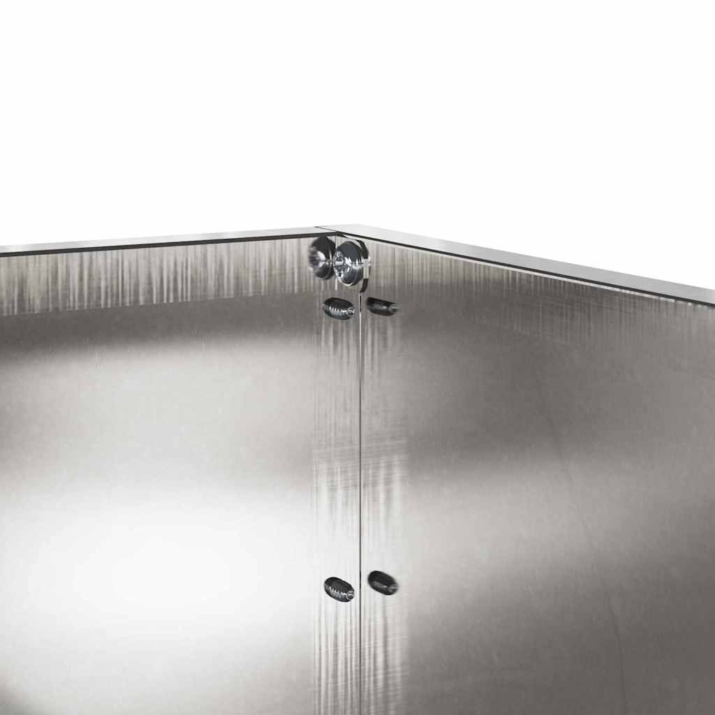 Περίγραμμα γκαζόν 6 pcs Ασημί 60 x 60 x 13 εκ Ανοξείδωτο ατσάλι - Image 9