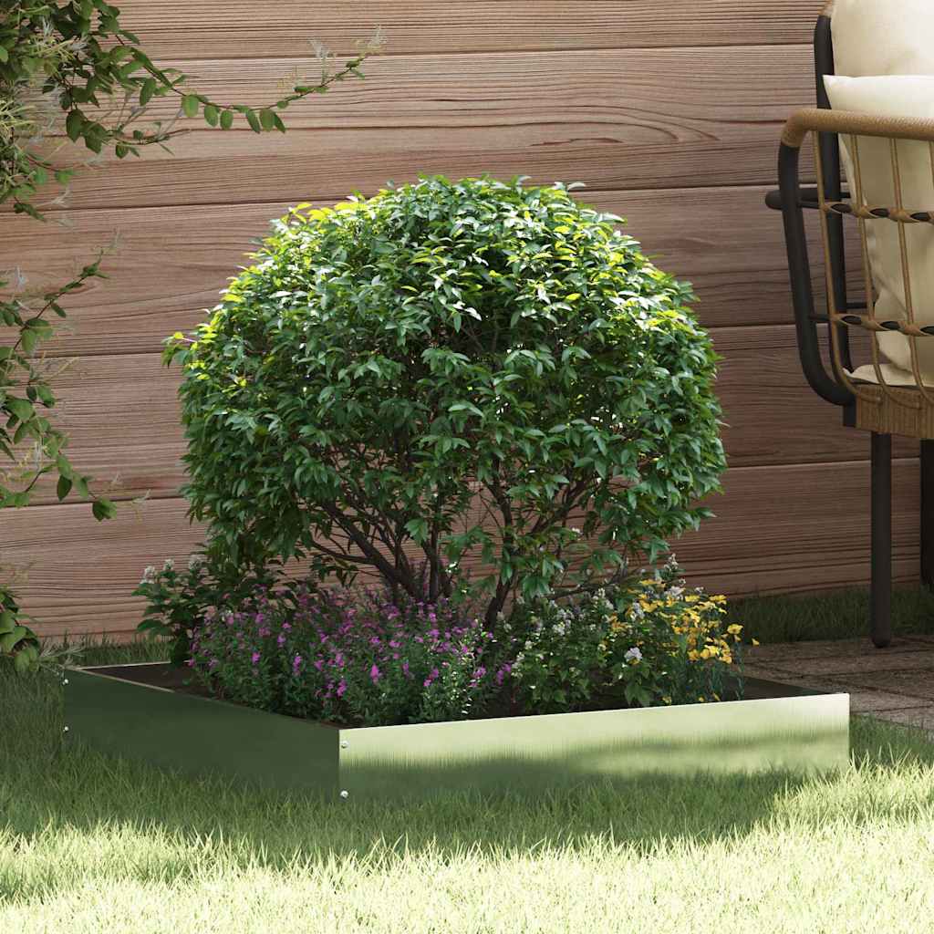 vidaXL Margine pentru gazon 6 pcs Argintiu 60 x 60 x 13 cm