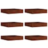 vidaXL Murupiire 6 tk 60 x 60 x 13 cm Rooste