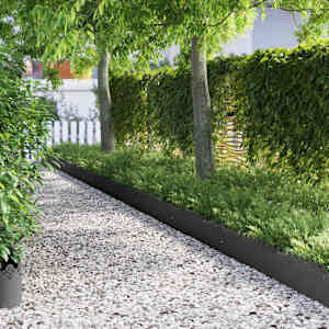 Robniki za trato 10 pcs Črna 103 x 0,05 x 22 cm Jeklo