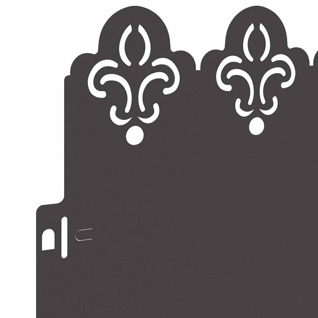 Περιγράμματα γκαζόν 20 pcs Μαύρο 103 x 0,05 x 22 εκ Ατσάλι - Image 7