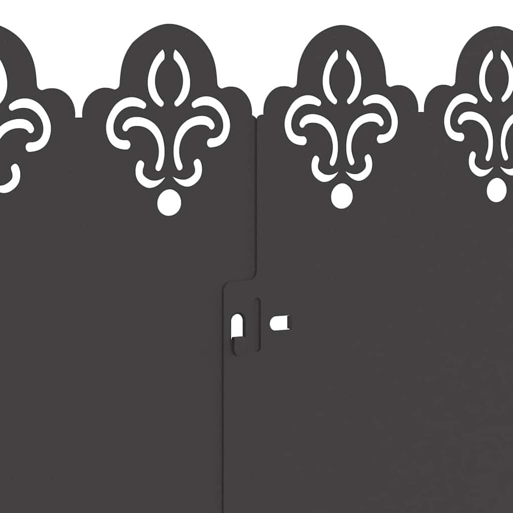 Περιγράμματα γκαζόν 20 pcs Μαύρο 103 x 0,05 x 22 εκ Ατσάλι - Image 8