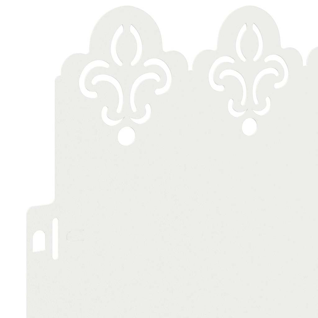 Περιγράμματα γκαζόν 20 pcs Λευκό 103 x 0,05 x 22 εκ Ατσάλι - Image 7