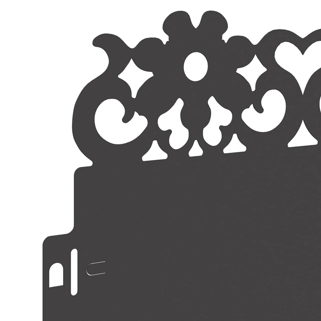 Περιγράμματα γκαζόν 20 pcs Μαύρο 103 x 0,05 x 22 εκ Ατσάλι - Image 7