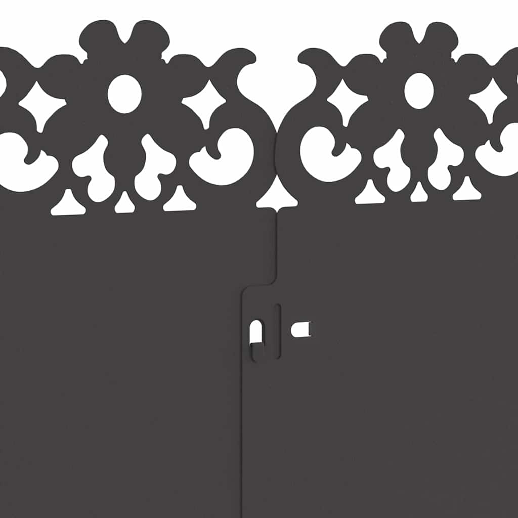 Περιγράμματα γκαζόν 20 pcs Μαύρο 103 x 0,05 x 22 εκ Ατσάλι - Image 8