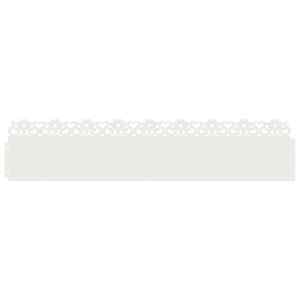 vidaXL Murukatted 10 tk 103 x 0,05 x 22 cm Teras Valge