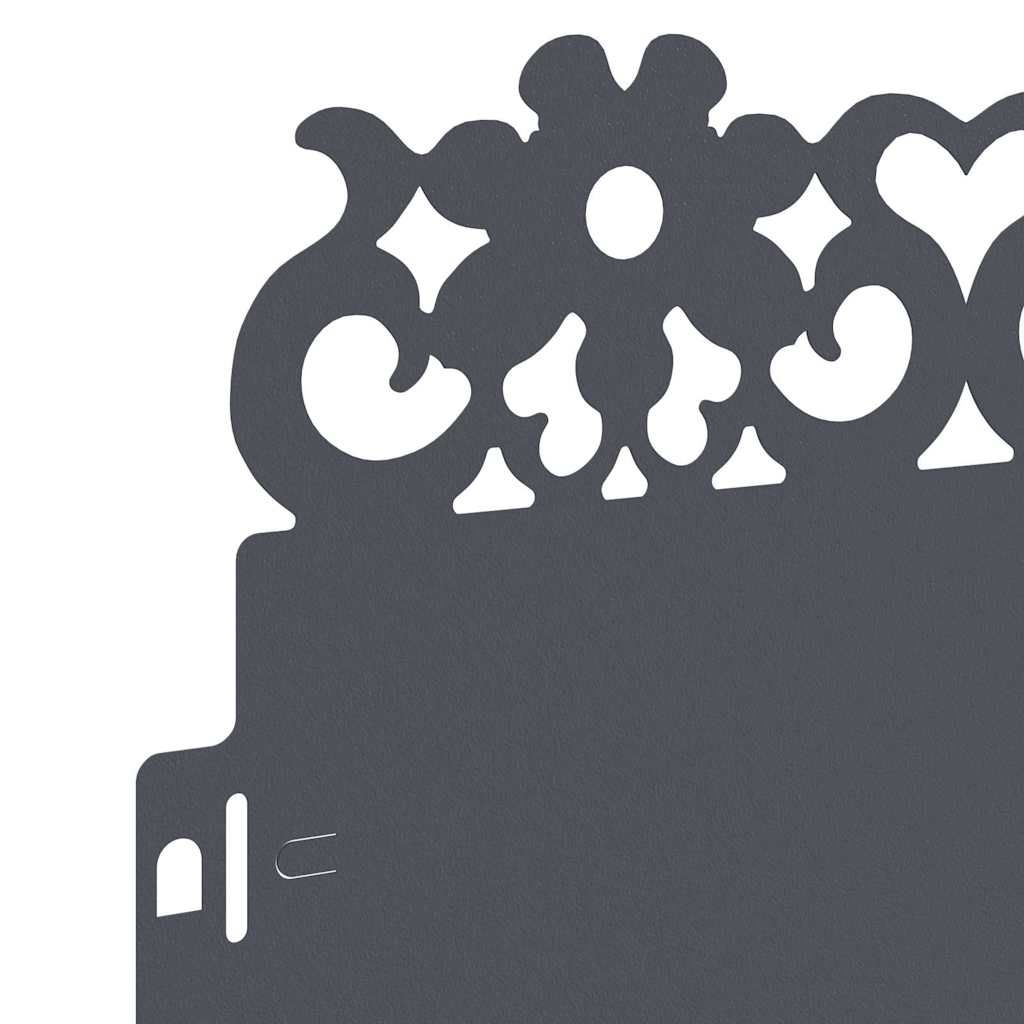 Περιγράμματα γκαζόν 10 pcs Ανθρακί 103 x 0,05 x 22 εκ Ατσάλι - Image 7