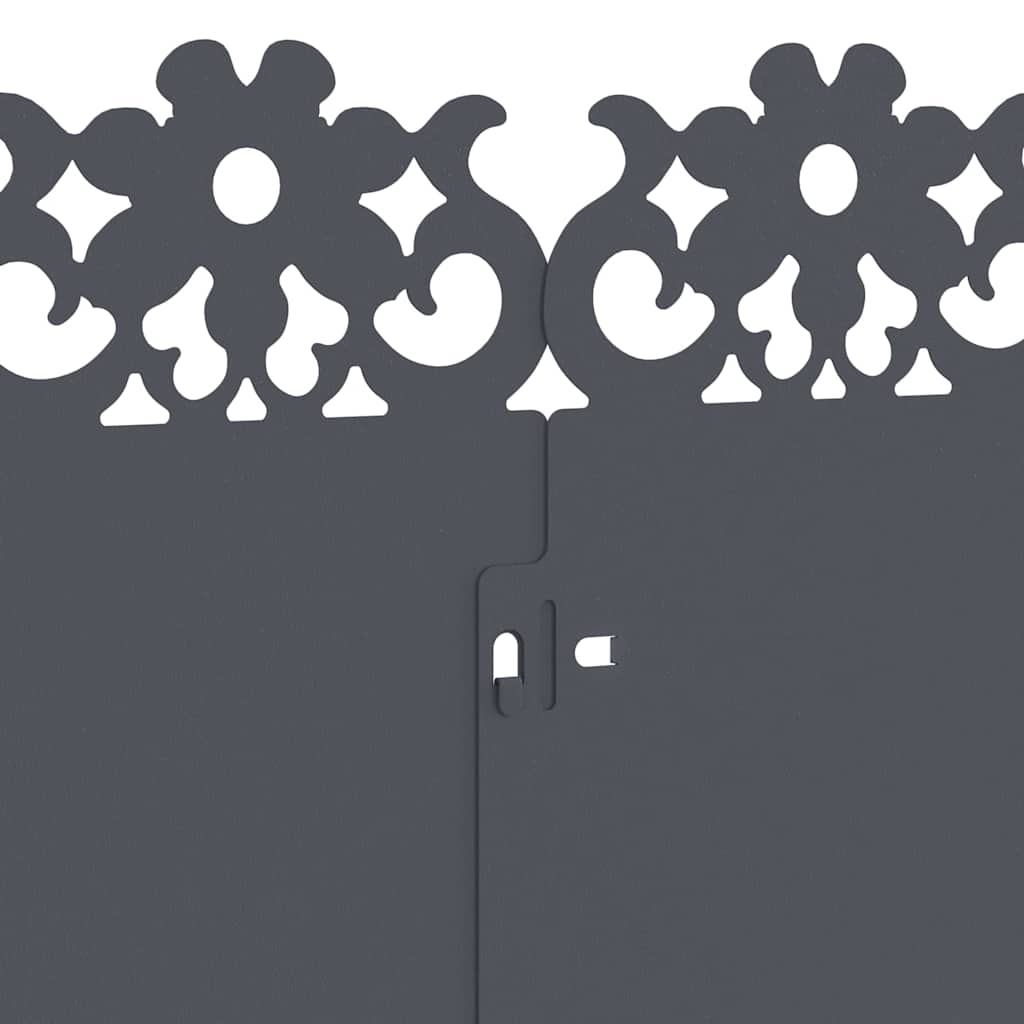 Περιγράμματα γκαζόν 10 pcs Ανθρακί 103 x 0,05 x 22 εκ Ατσάλι - Image 8