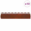 vidaXL Murukatted 10 tk 103 x 0,05 x 22 cm Ilmastikukindel teras
