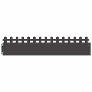 Obrubníky trávníku 30 pcs Černá 103 x 0,05 x 22 cm Ocel - obrázek 2