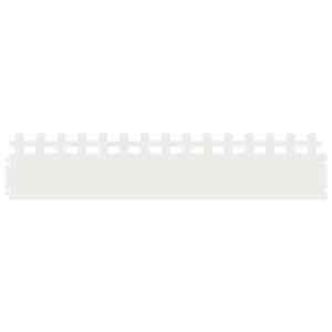 vidaXL Murukatted 10 tk 103 x 0,05 x 22 cm Teras Valge