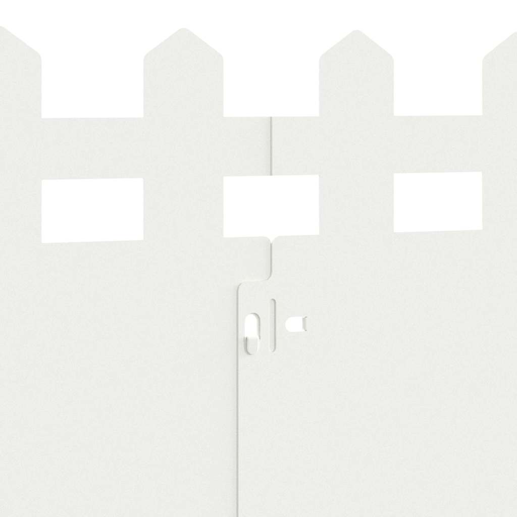 Περιγράμματα γκαζόν 20 pcs Λευκό 103 x 0,05 x 22 εκ Ατσάλι - Image 8