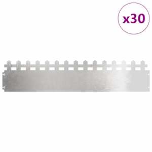 Obrubníky trávníku 30 pcs Stříbrná 103 x 0,05 x 22 cm - obrázek 3