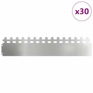 Obrubníky trávníku 30 pcs Stříbrná 103 x 0,05 x 22 cm - obrázek 3