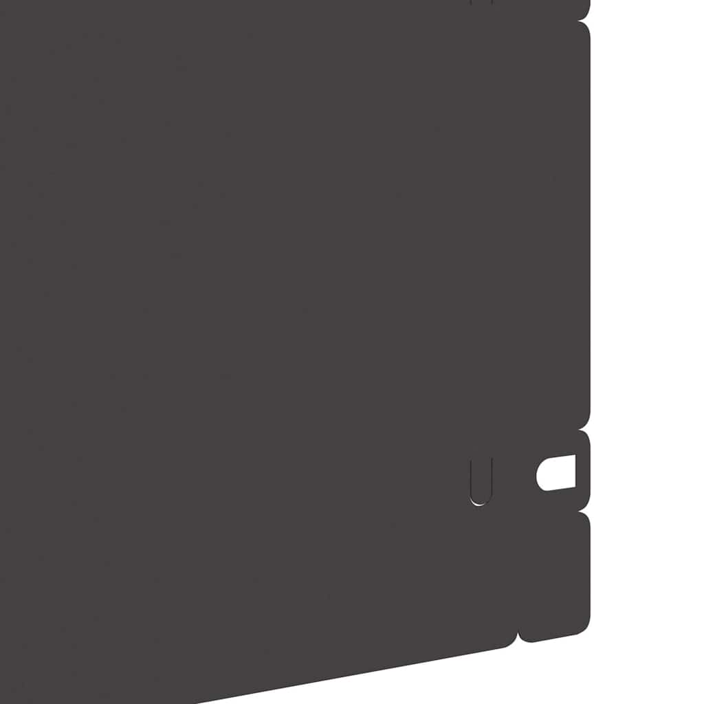 Περιγράμματα γκαζόν 20 pcs Μαύρο 103 x 0,05 x 22 εκ Ατσάλι - Image 6