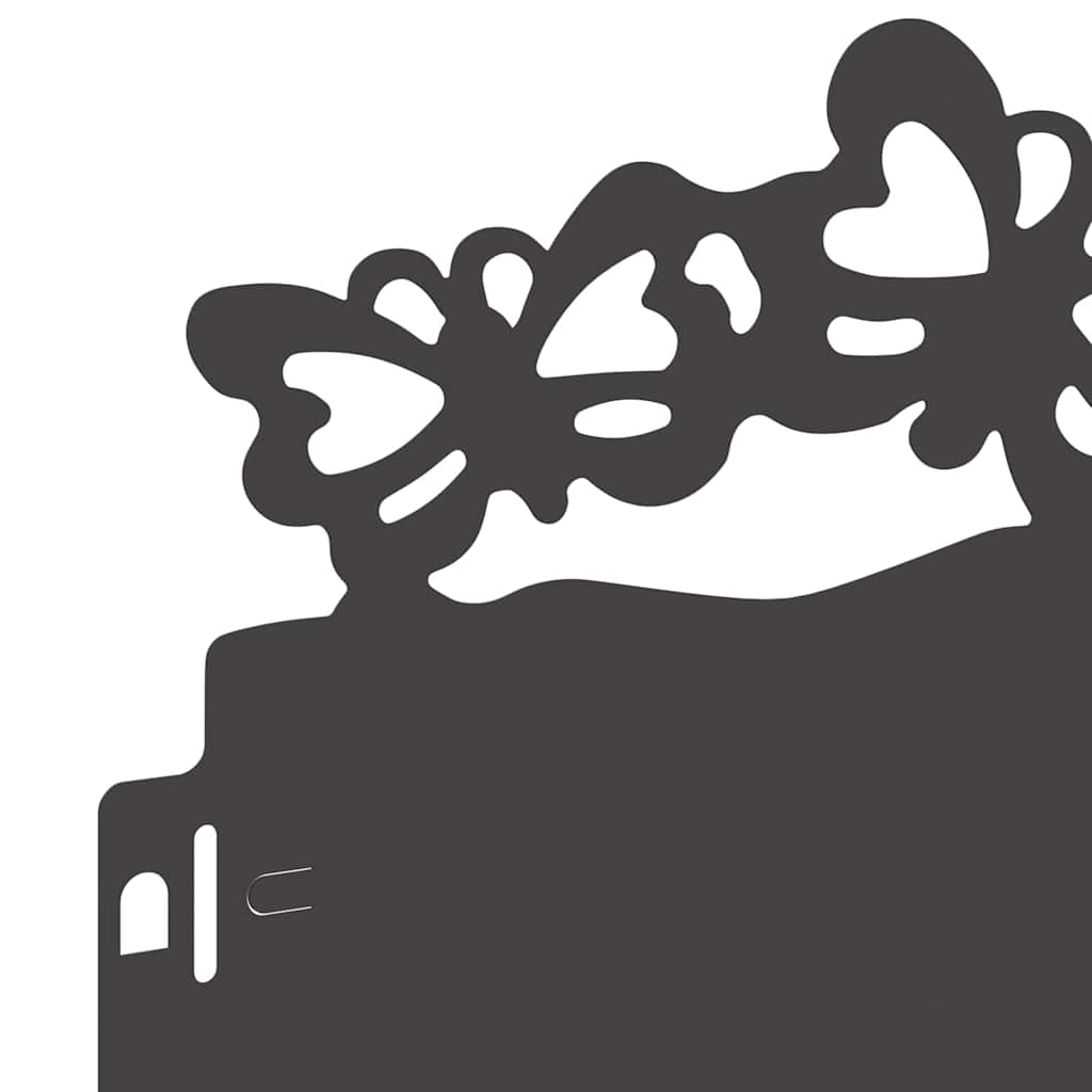 Περιγράμματα γκαζόν 20 pcs Μαύρο 103 x 0,05 x 22 εκ Ατσάλι - Image 7