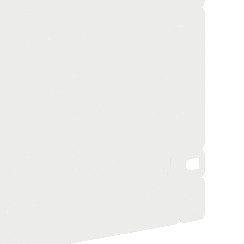 Περιγράμματα γκαζόν 20 pcs Λευκό 103 x 0,05 x 22 εκ Ατσάλι - Image 6