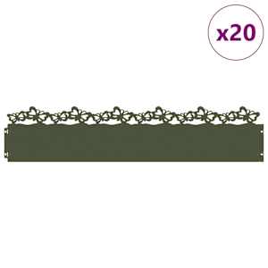 Obrubníky trávníku 20 pcs Olivově zelená 103 x 0,05 x 22 cm - obrázek 3