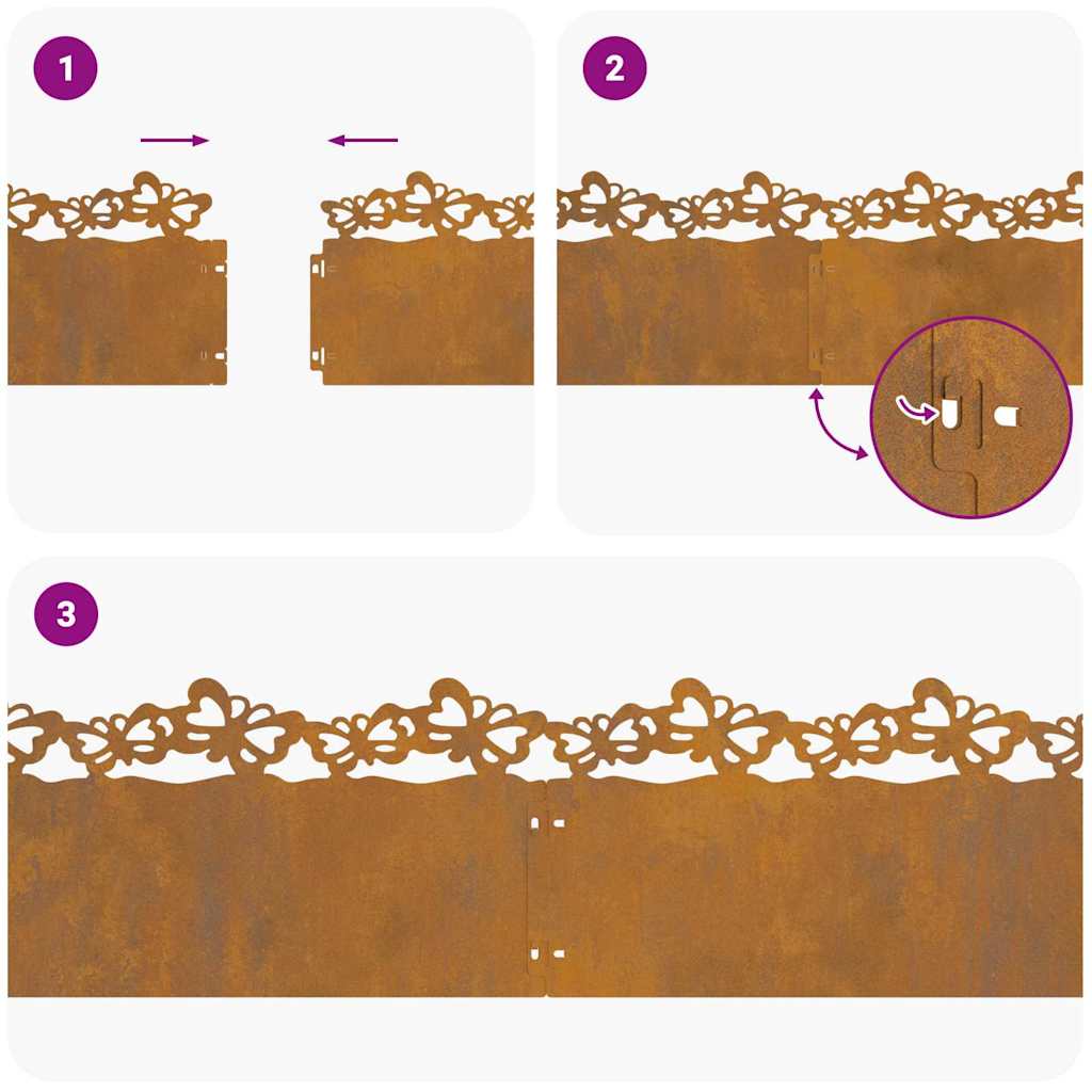 Περιγράμματα γκαζόν 20 pcs Σκ rusty 103 x 0,05 x 22 εκ - Image 11