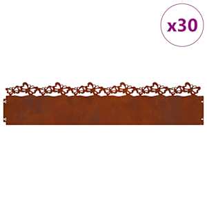 Obrubníky trávníku 30 pcs Rezavá 103 x 0,05 x 22 cm - obrázek 2