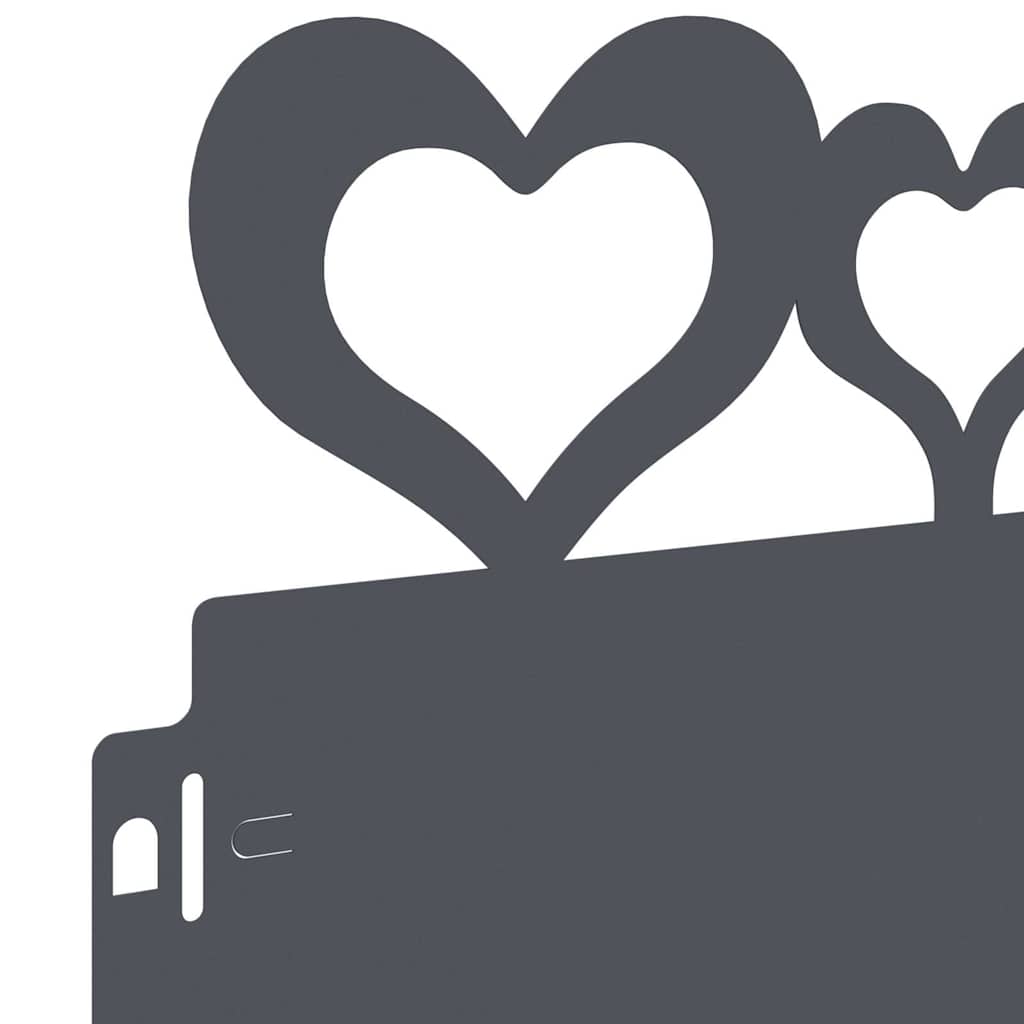 Περιγράμματα γκαζόν 10 pcs Ανθρακί 103 x 0,05 x 22 εκ Ατσάλι - Image 7