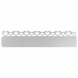Obrubníky trávníku 10 pcs Stříbrná 103 x 0,05 x 22 cm - obrázek 2