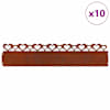 vidaXL Murukatted 10 tk 103 x 0,05 x 22 cm Ilmastikukindel teras