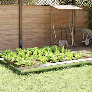 Ograja za polže 4 pcs srebrna 50 x 3,5 x 25 cm Nerjaveče jeklo