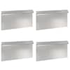 vidaXL &Uuml;kssarviku aed 4 tk 50 x 3,5 x 25 cm Roostevaba teras H&otilde;bedane