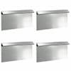 vidaXL &Uuml;kssarviku aed 4 tk 50 x 3,5 x 25 cm Tsingitud teras H&otilde;bedane
