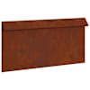 vidaXL &Uuml;kssarviku aed 50 x 3,5 x 25 cm Ilmastikukindel teras Rooste