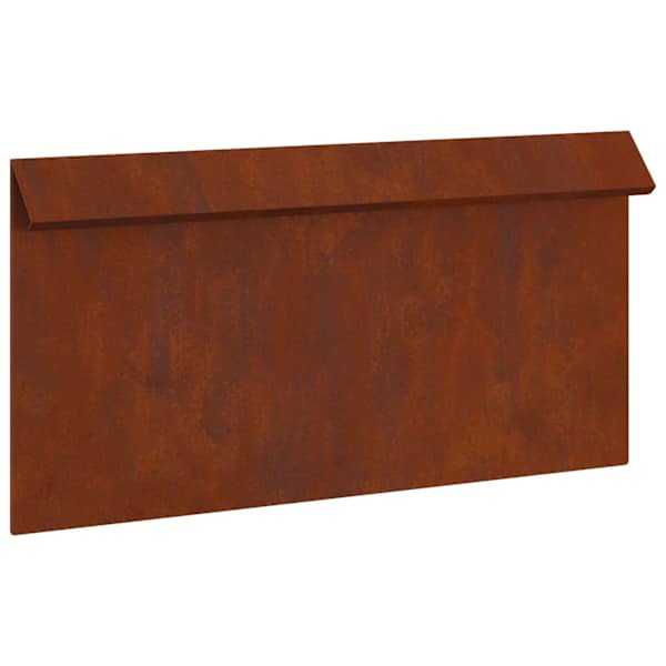 vidaXL &Uuml;kssarviku aed 50 x 3,5 x 25 cm Ilmastikukindel teras Rooste
