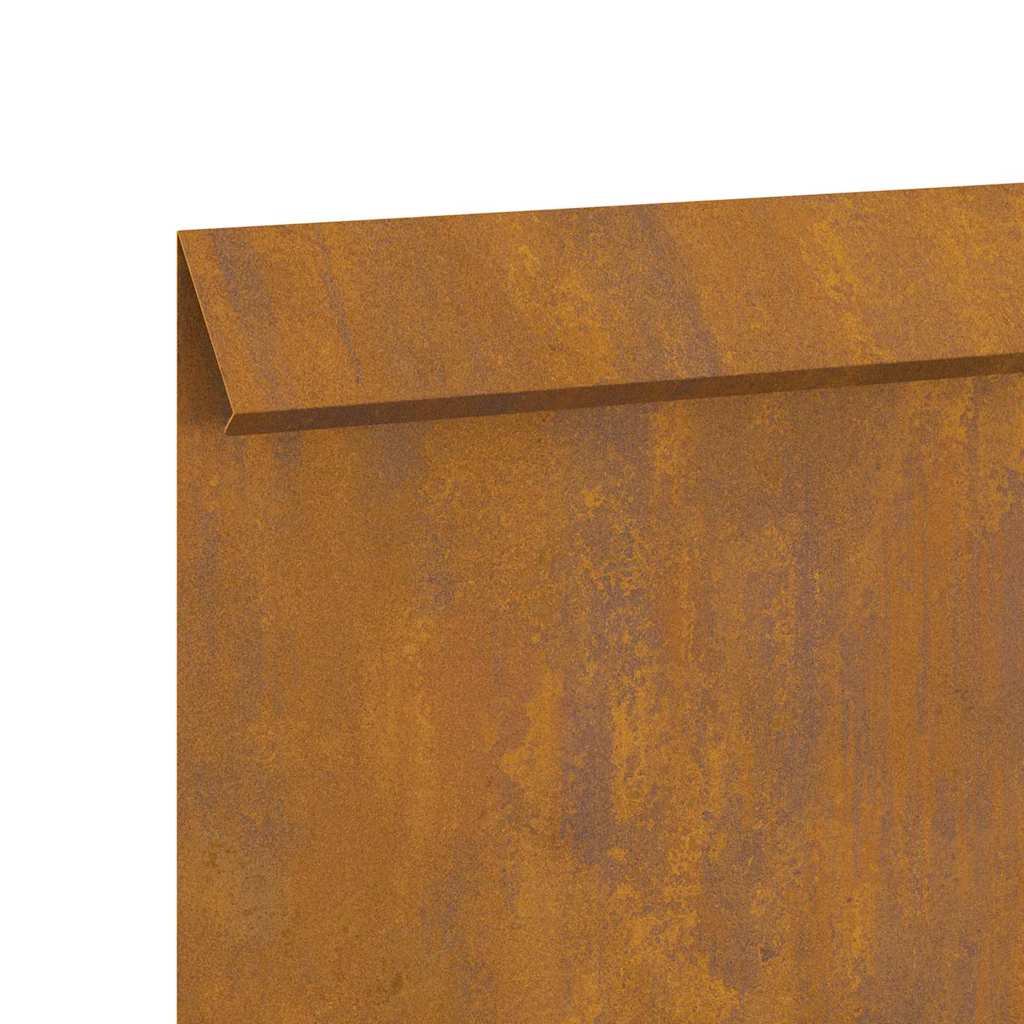 Φράκτης σαλιγκαριών 4 pcs Σκ rusty 50 x 3,5 x 25 εκ - Image 8