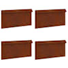 vidaXL &Uuml;kssarviku aed 4 tk 50 x 3,5 x 25 cm Ilmastikukindel teras