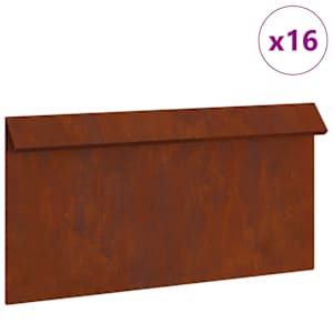 Plaňka na šneky 16 pcs Rezavá 50 x 3,5 x 25 cm - obrázek 2